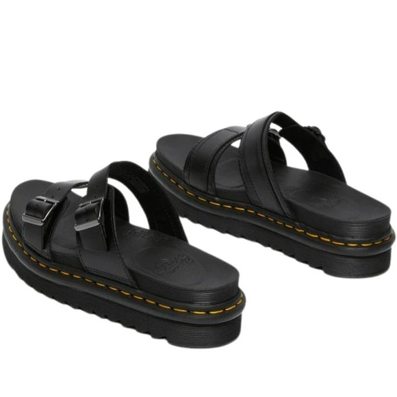 Dr. Martens Myles Brando Leather Buckle Size 11 In Black For Men New - Picture 2 of 4